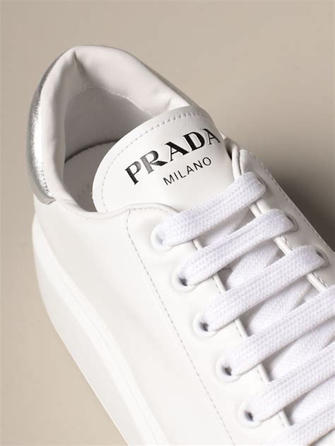 prada white sneakers womens|women's prada sneakers nordstrom.